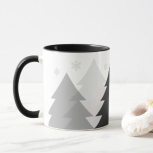 Tasse à café Forêts de Noël en Bois