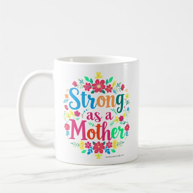TASSE À CAFE FORT COMME UNE MÈRE (Gauche)