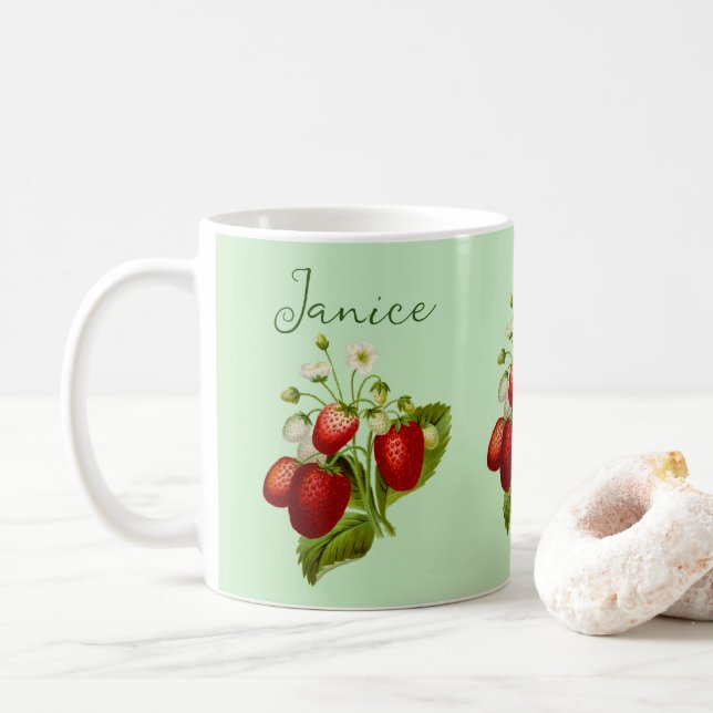 Tasse à café fraise (Avec donut)