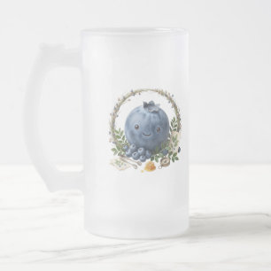 Tasse à café fruit bleu kawaii mignonne