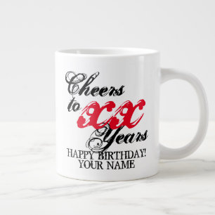 Tasse à café géante personnalisée avec des encoura