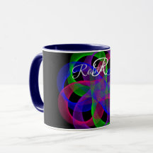 Tasse à café géométrique à double boucle en maille