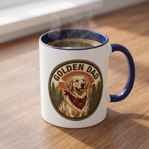 Tasse à café Golden Dad Cadeau pour papa Golden