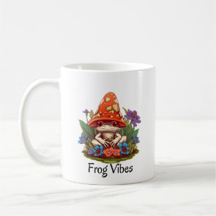 Tasse à café grenouille champignon fantaisiste
