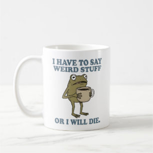 Tasse à café Grenouille qui dit des choses bizarre