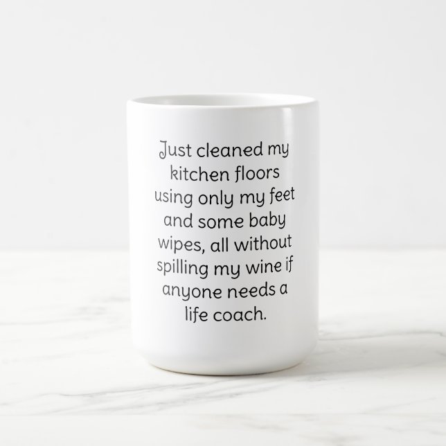 Tasse à café Humour du vin (Centre)