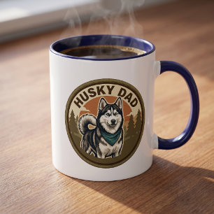 Tasse à café Husky Papa Cadeau pour papa de Husk