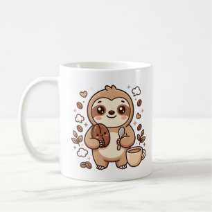 Tasse à café Kawaii Haricot de paresseux