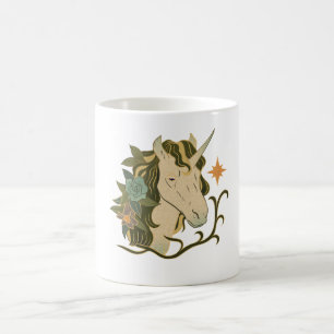 Tasse à café Licorne Florale Bohème