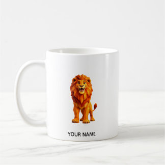 Tasse à café Lion Géométrique Low Poly