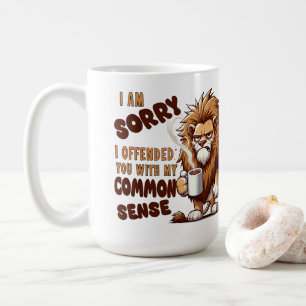 Tasse à café Lion Grincheux – Citation drôle et sa