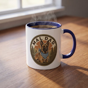 Tasse à café Mal Dad Malinois belge Maligator Papa