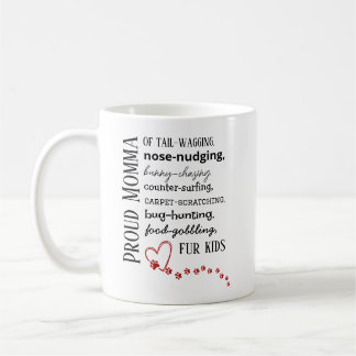 Tasse à café Maman de chat et chien fière