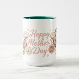 Tasse à café Maman Fleurs Meilleur Cadeau pour Mam