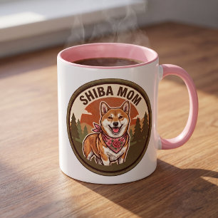 Tasse à café Maman Shiba Inu Cadeau pour maman d