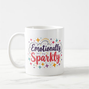 Tasse à café mignonne et scintillante émotionnelle