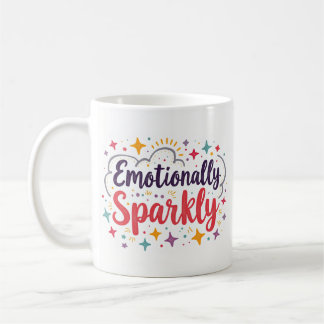 Tasse à café mignonne et scintillante émotionnelle