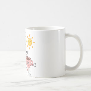 Tasse à café moderne avec citation motivante impri