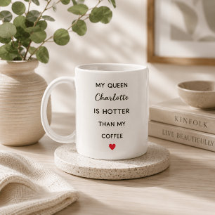 Tasse à café moderne personnalisée pour reine