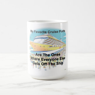 Tasse à café Mon port de croisière préféré