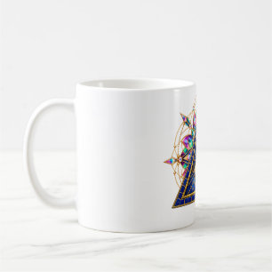 Tasse à café Mosaïque d'œil en cobalt