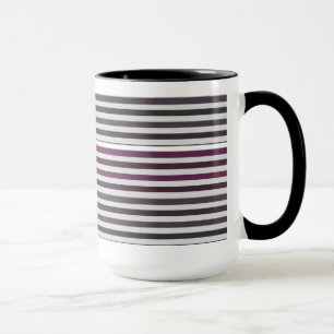Tasse à café motif rayé coloré