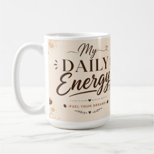 Tasse à café motivation de routine quotidienne.