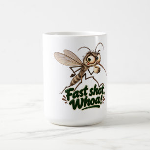 Tasse à café moustique drôle