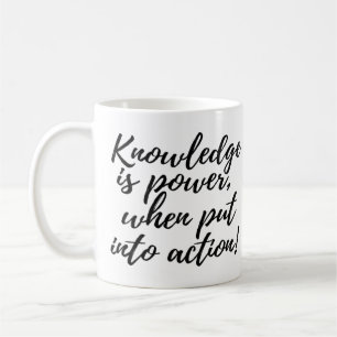 Tasse à café Mug « Le savoir est pouvoir »