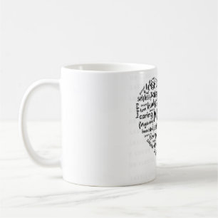 Tasse à café nuage monde mère - Beau, attentionné,