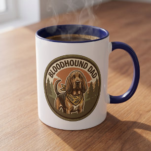 Tasse à café Papa Limier Cadeau pour Papa Chien