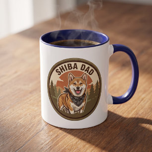 Tasse à café Papa Shiba Inu Cadeau pour papa Shi