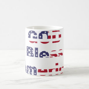Tasse à café Patrimoine Patriotique - Dieu bénisse