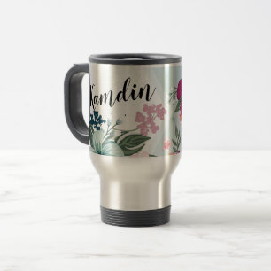 Tasse à café personnalisée 15 onces Fleur tropical
