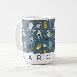 Tasse à café personnalisée au nom minimaliste