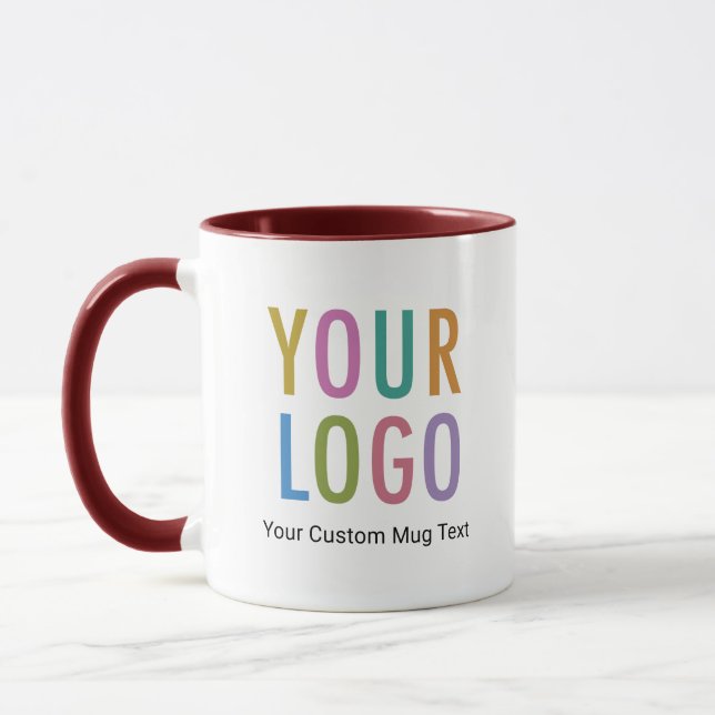 Tasse à café personnalisée avec le logo de l'entre (Gauche)