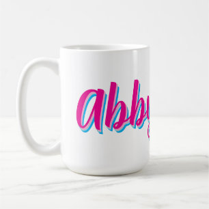 Tasse à café personnalisée avec nom en écriture ma