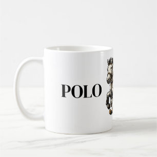 Tasse à café personnalisée Cheval de Polo - Élégan