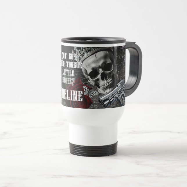 Tasse à café personnalisée de 15 onces Haunting Ad (Devant droit)