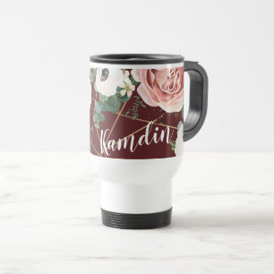 Tasse à café personnalisée de 15 onces Jardin géom