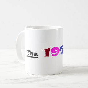 Tasse à café personnalisée des années 1970