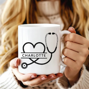 Tasse à café personnalisée pour docteur, cadeau d'