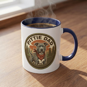 Tasse à café Pittie Papa   Cadeau pour papa sauveu