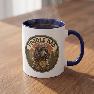 Tasse à café Poodle Dad Cadeau pour papa de chie