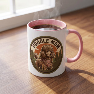 Tasse à café Poodle Mom Cadeau pour la maman de