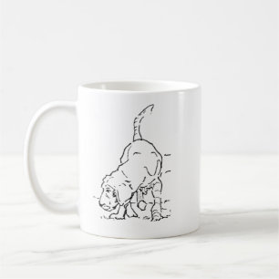 Tasse à café pour amateur de chiens, illustration
