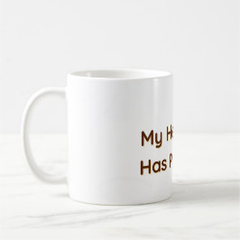 Tasse à café pour amoureux d'animaux Mon cœur a de