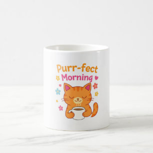 Tasse à café pour chat de matinée parfaite – Amate