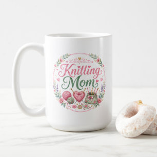 Tasse à café pour maman tricoteuse