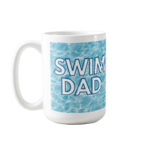 Tasse à café pour papa nageur